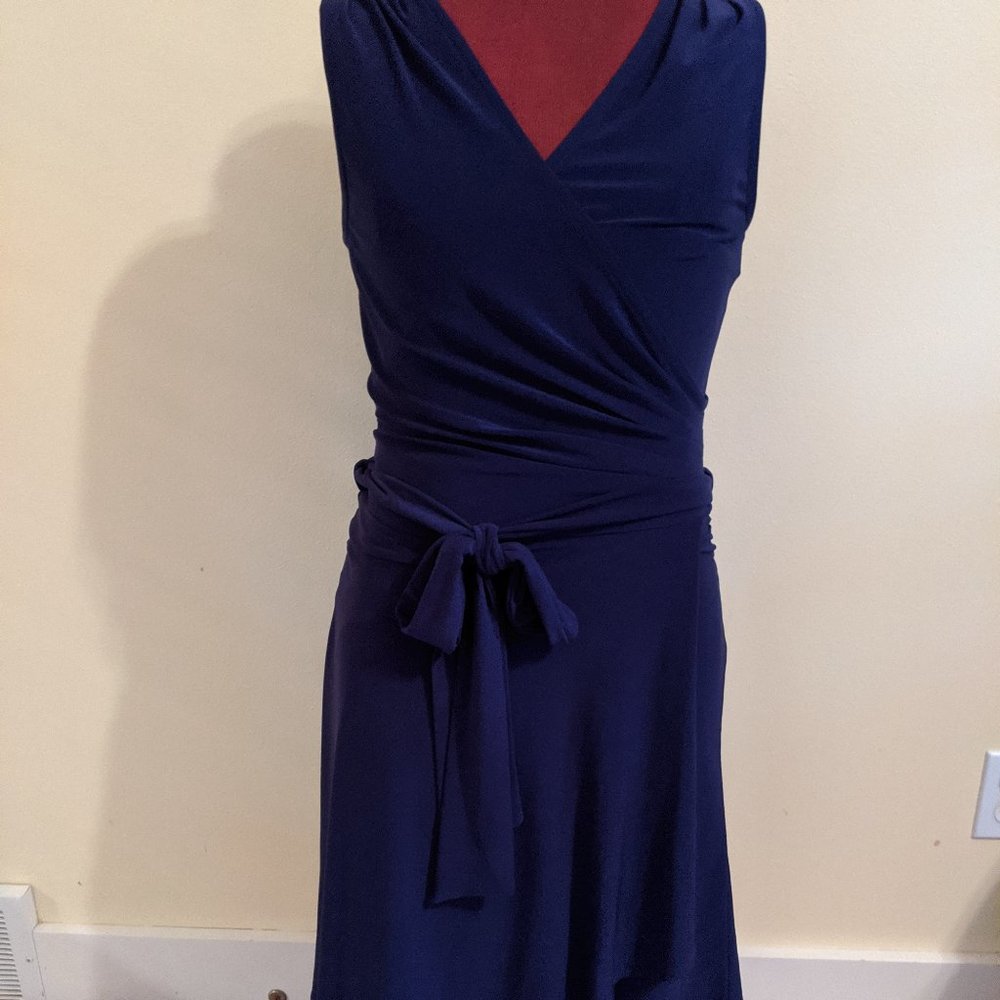 Royal Purple Dress with Front Tye